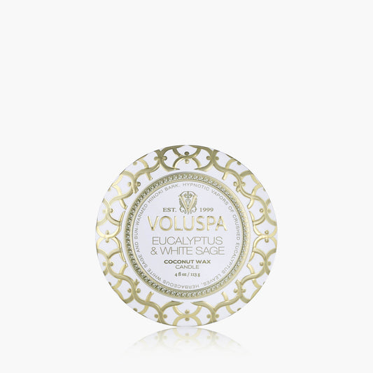Eucalyptus & White Sage - Mini Tin Candle
