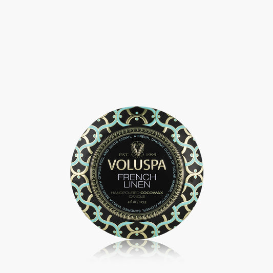 French Linen - Mini Tin Candle