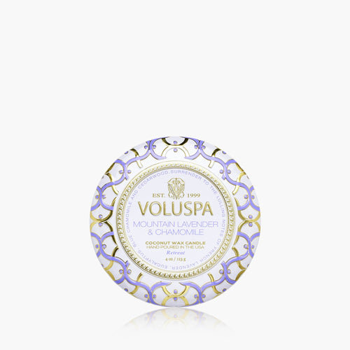Mountain Lavender & Chamomile - Mini Tin Candle