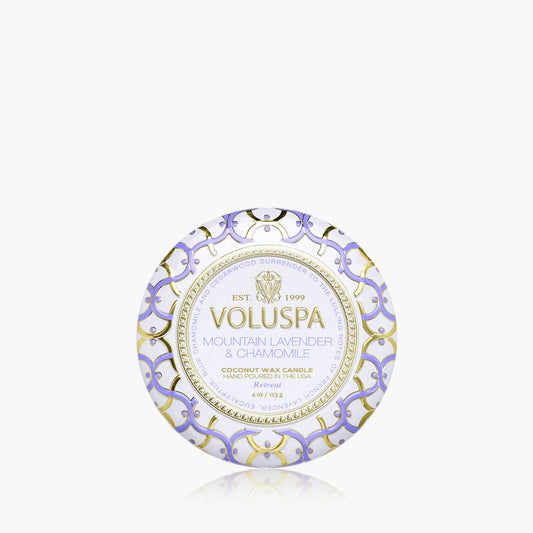 Mountain Lavender & Chamomile - Mini Tin Candle