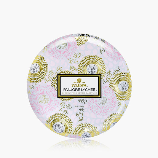 Panjore Lychee - 3 Wick Tin Candle