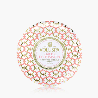 Saijo Persimmon - 3 Wick Tin Candle