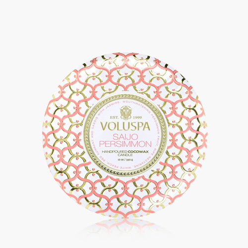 Saijo Persimmon - 3 Wick Tin Candle