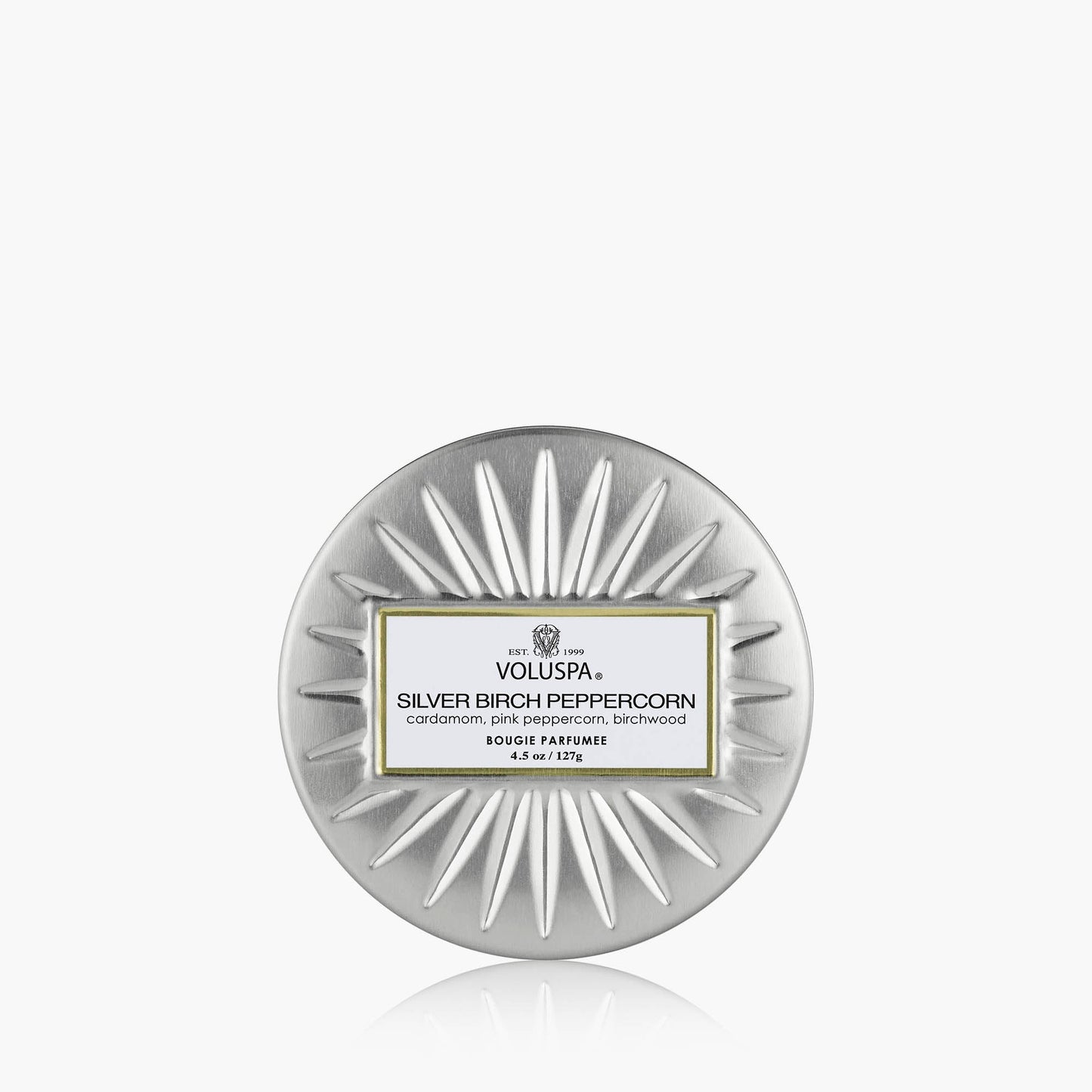 Silver Birch Peppercorn - Mini Tin Candle