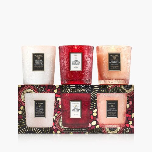 Fruits of Paradise - 3 Demi Candle Gift Set